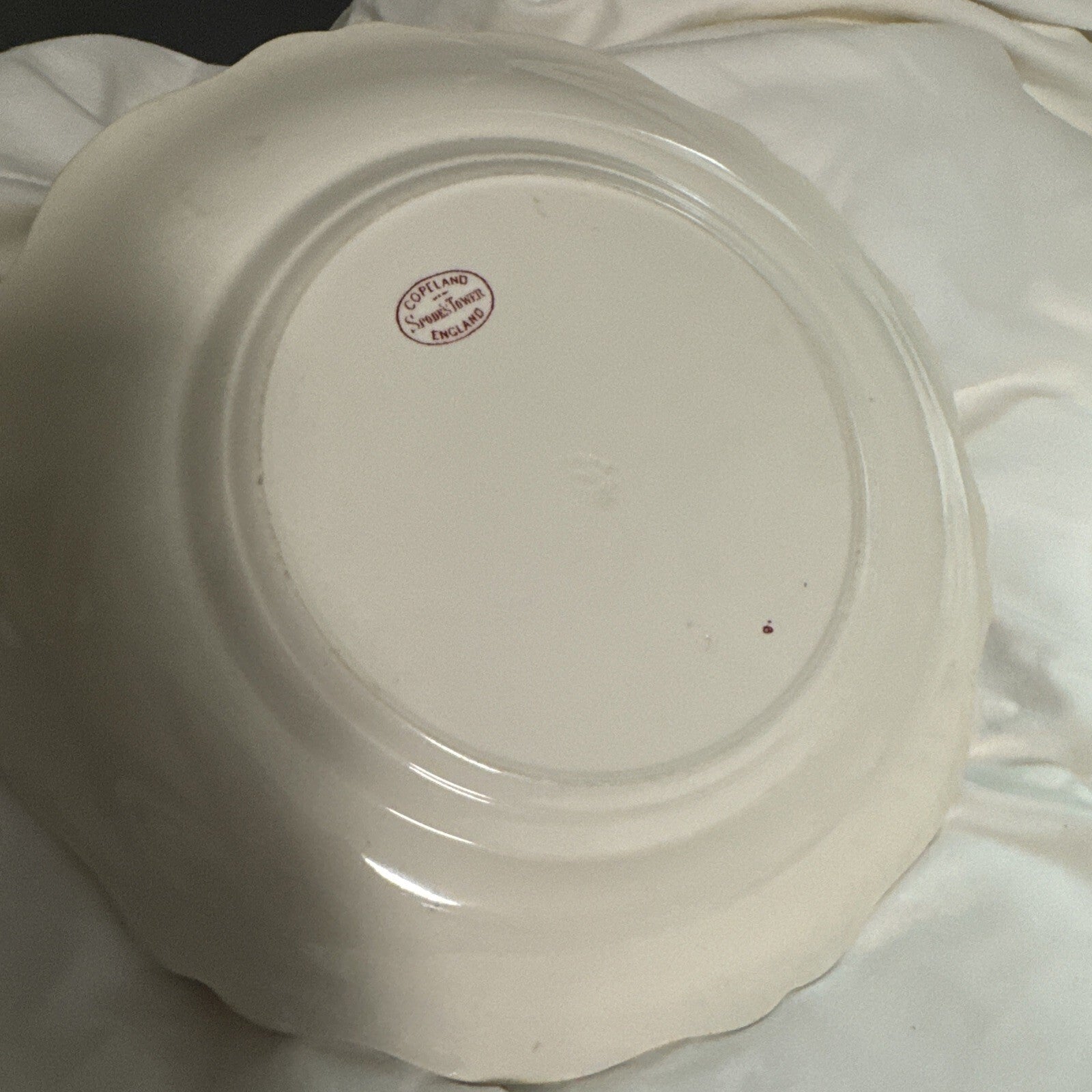 Spode 10 5/8" Dinner Plates Copeland Pink Tower  old backstamp - Set of  2 VTG