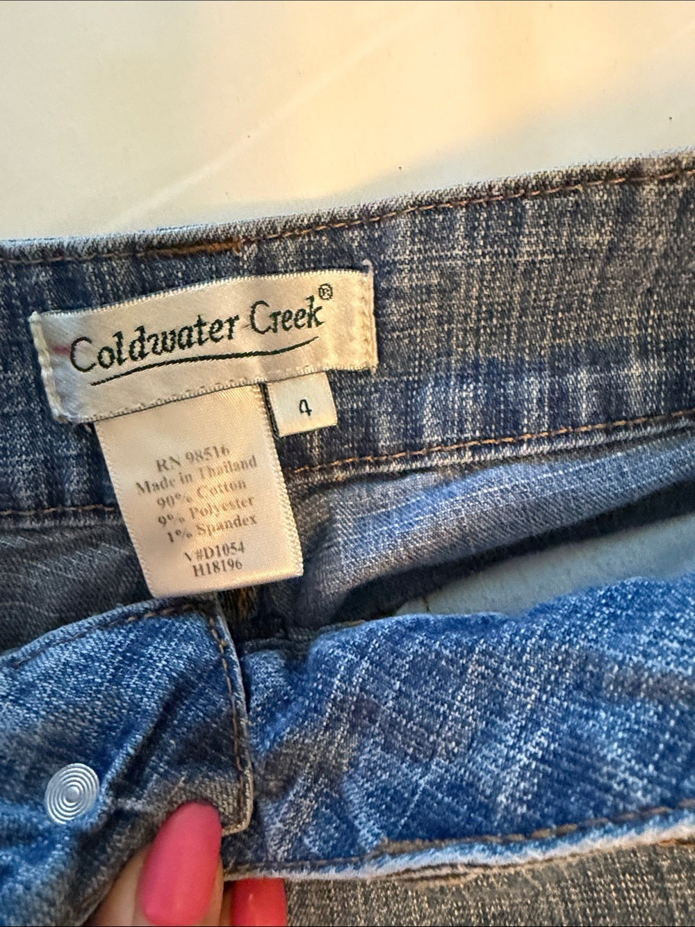 Cold water Creek Women’s Blue Straight-Leg Jeans - Classic Denim SZ 4