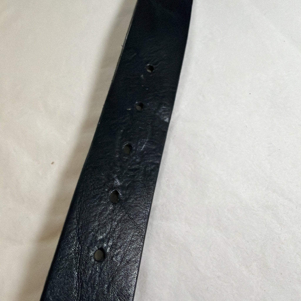 Justin Leather Belt Mens 36 Genuine USA Made Black 232 BK Top Grain leather