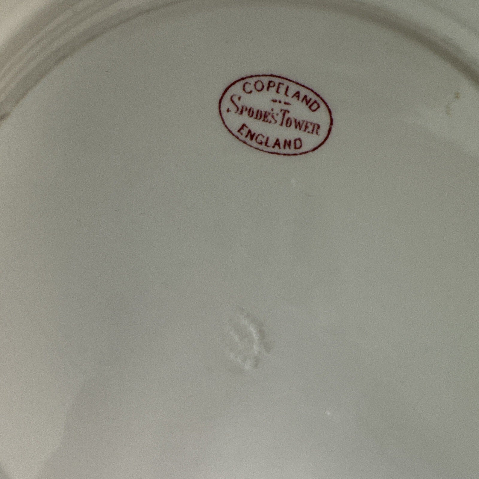 Spode 10 5/8" Dinner Plates Copeland Pink Tower  old backstamp - Set of  2 VTG