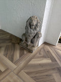 Sitting Guardian Lions -2 VTG concrete Outdoor Garden -BOGO