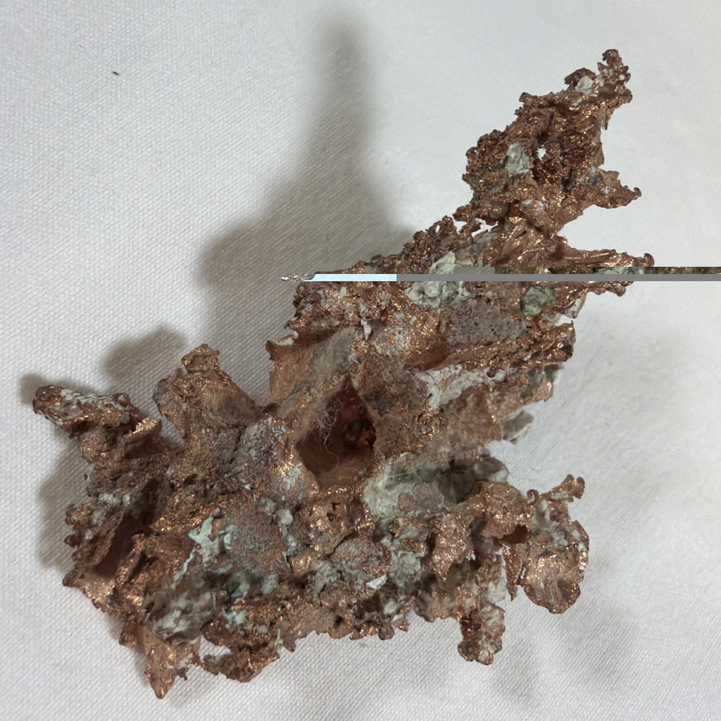 3” x 1”  NATIVE RAWCOPPER from the Lake Superior Keeweenaw Copper  Michigan