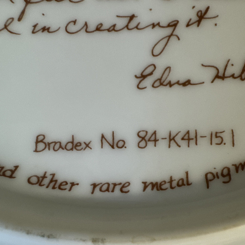 EDNA HIBEL Christmas Plate The Angels' Message limited edition - 1985 Vintage