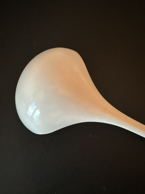 100% MELAMINE WARE LADLE SERVING SPOON UTENSIL  WHITE 11” VTG