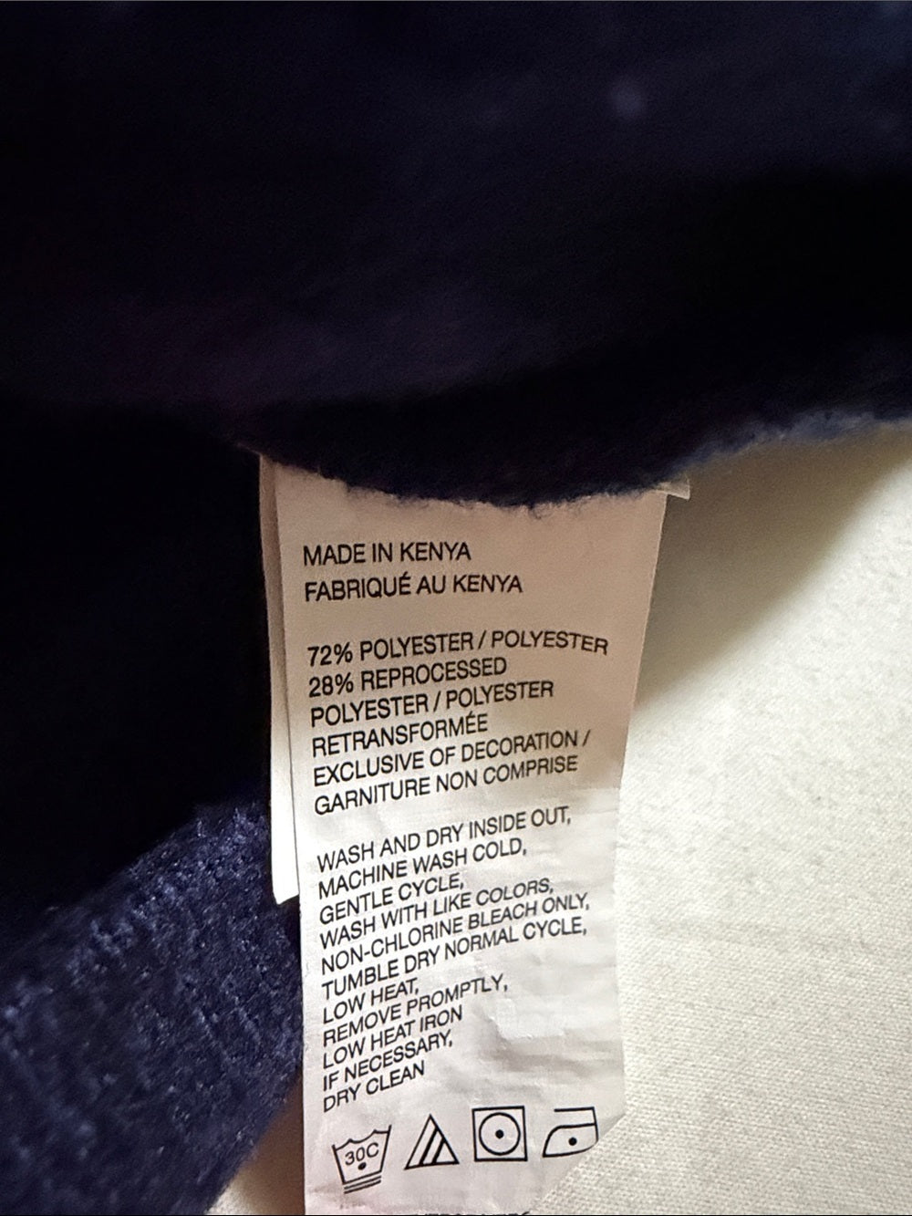 Izod Men's dark Navy Half-Zip Pullover Sweater SZ Large