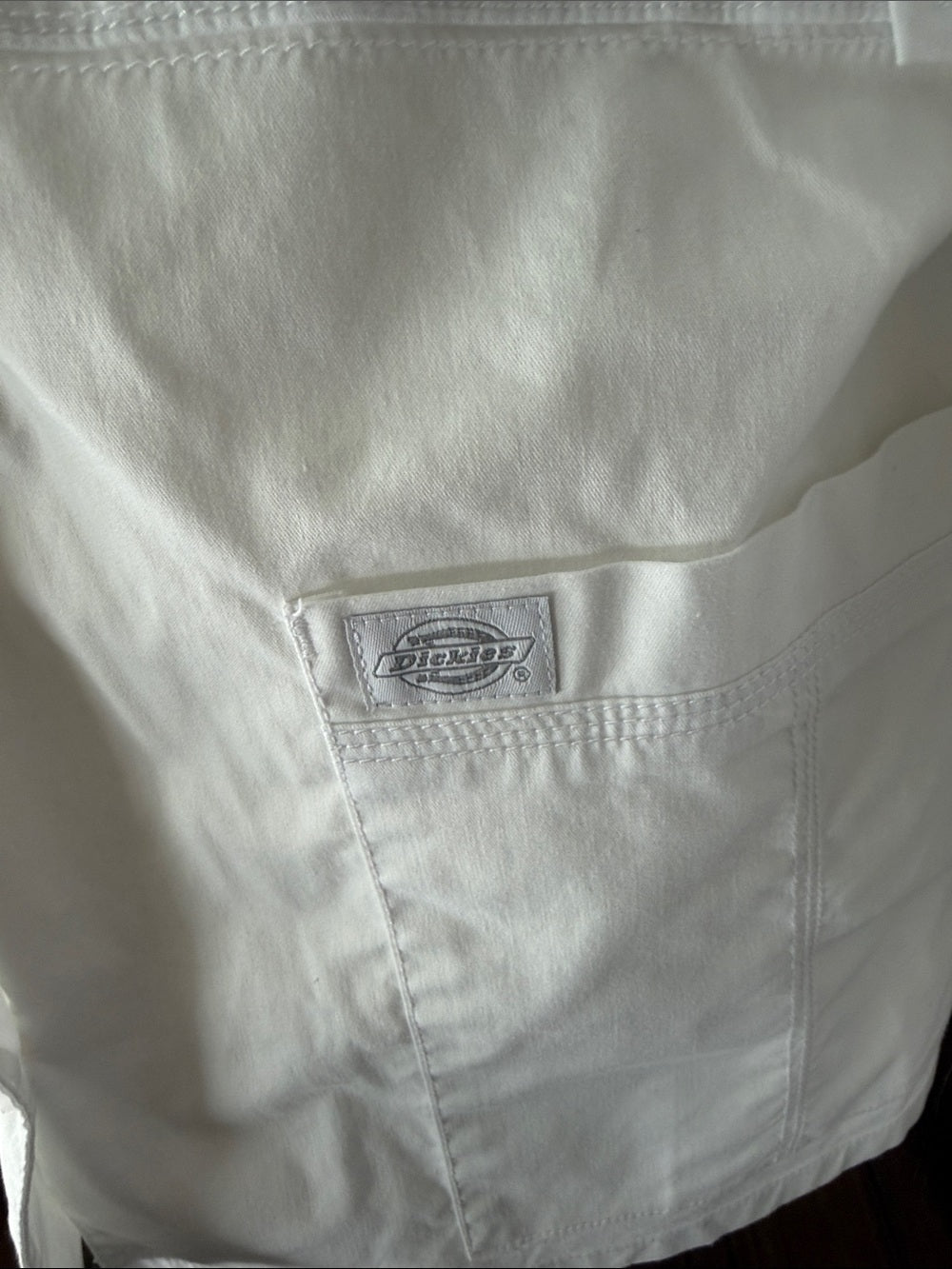 Dickies White Women's Lightweight Lab Nurse Dr aesthetician Jacket