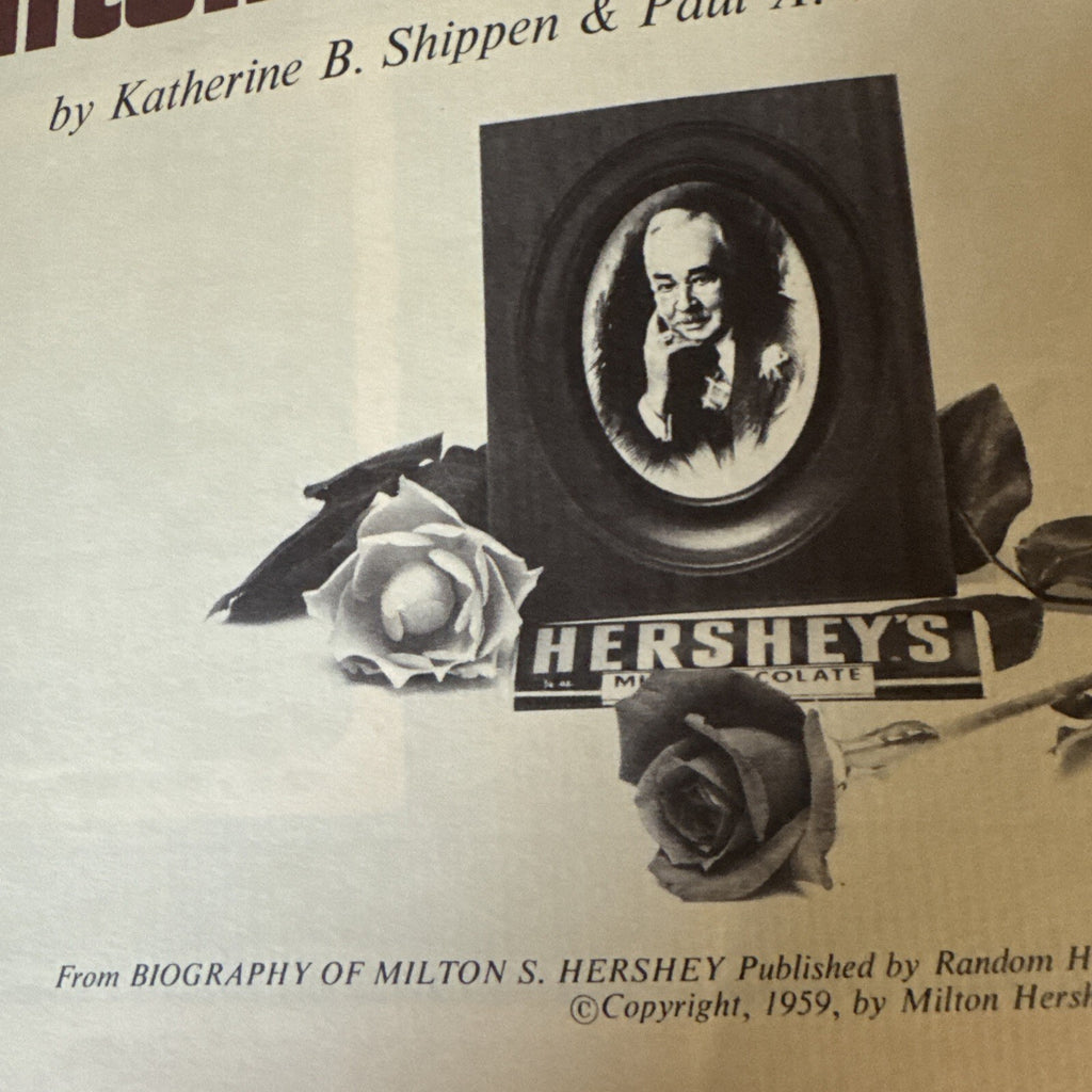 MILTON S HERSHEY PA STORY OF CHOCOLATE SCHOOL BIOGRAPHY BOOKLET - VINTAGE