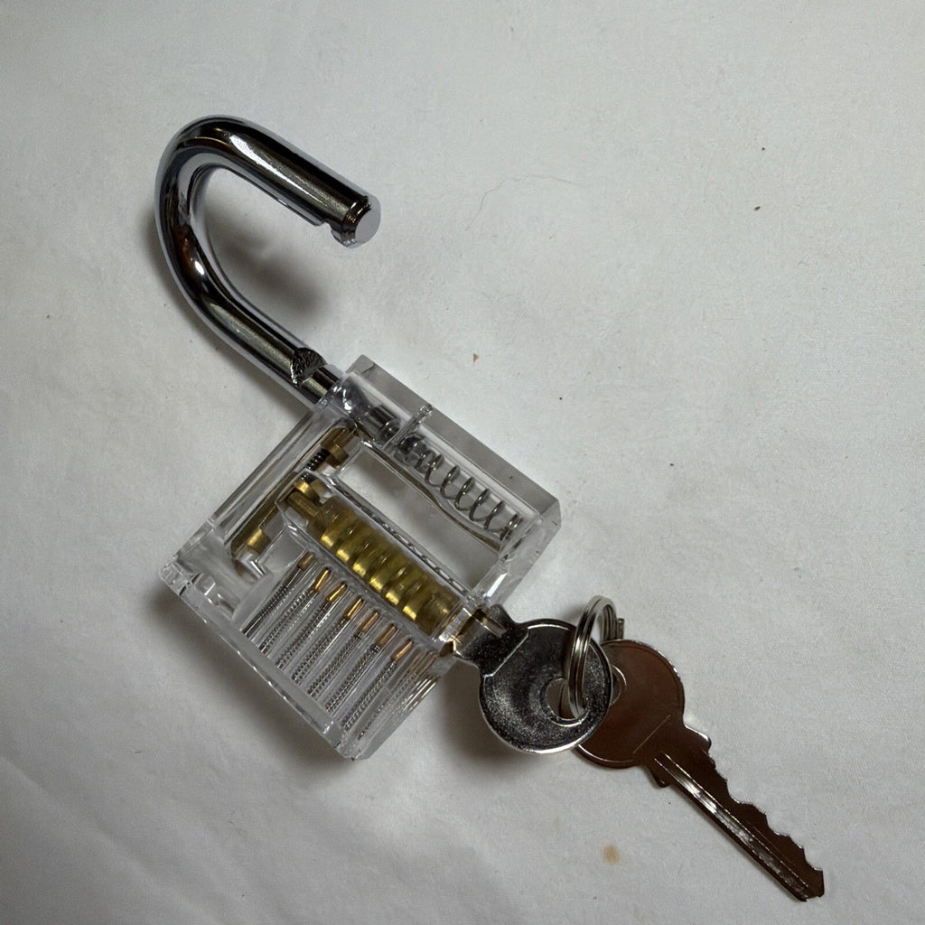 TRANSPARENT PRACTICE LOCKSMITHING LOCKS WITH KEYS